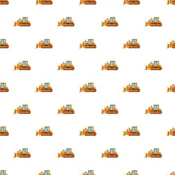 Orange bulldozer pattern Stockillustratie