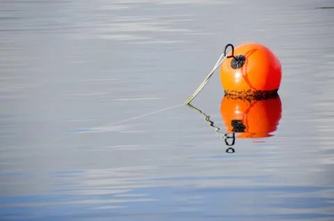 Orange buoy Foto stock