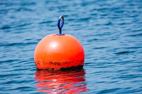 Orange buoy Stock Photos
