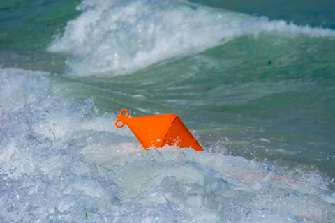 Orange buoy Stock Photos