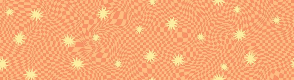 Orange burst abstract background with sharp star shapes, retro dynamic vector Stock Illustration