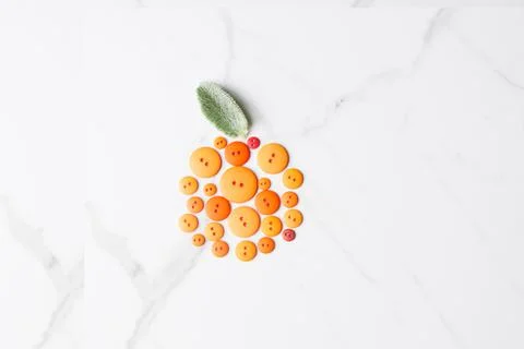 Orange button Stock Photos