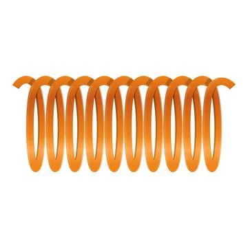 Orange cable wire icon, cartoon style イラスト素材