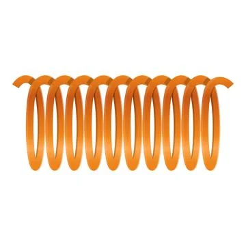 Orange cable wire icon, cartoon style Stock Illustration