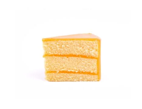 Orange cake close up on background Stock Photos