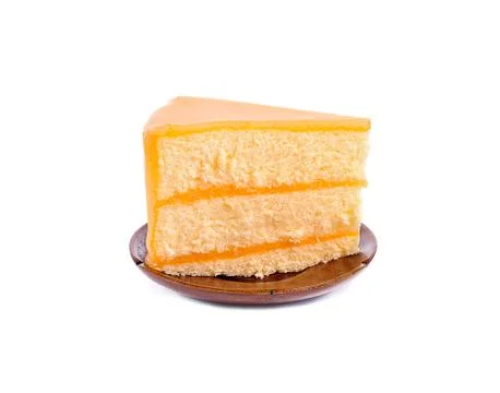 Orange cake close up on background Foto stock