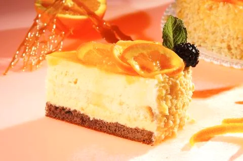 Orange cake Stock Photos