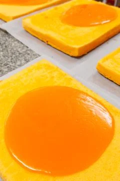 Orange cake Stock Photos