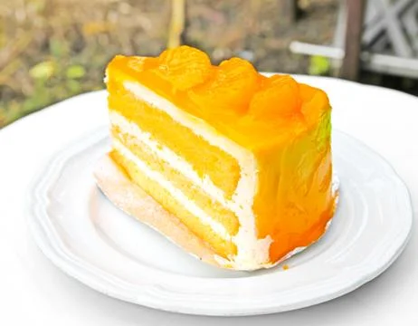 Orange cake Stock Photos
