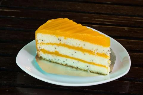 Orange cake Stock Photos