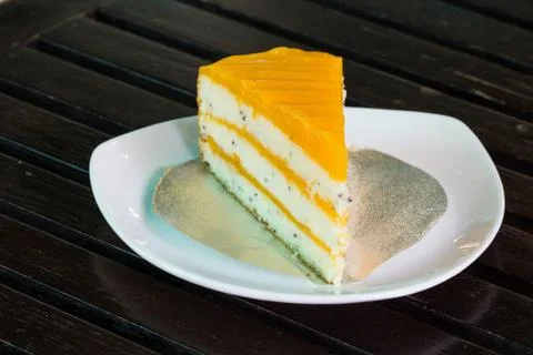 Orange cake Stock Photos