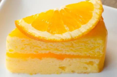 Orange cake Stock Photos
