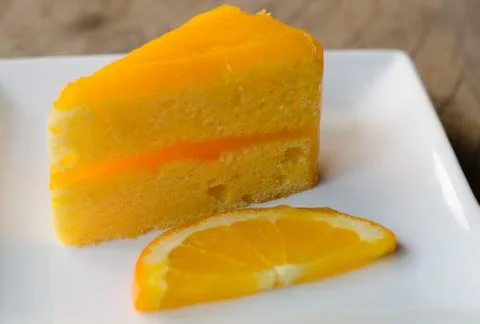 Orange cake Stock Photos