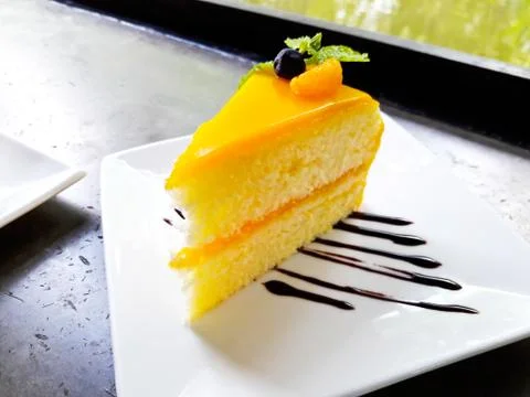 Orange Cake Stock Photos