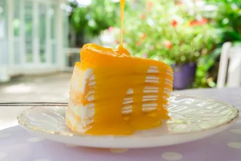 Orange cake Stock Photos