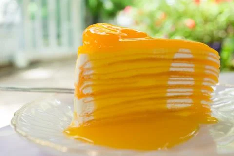 Orange cake Stock Photos