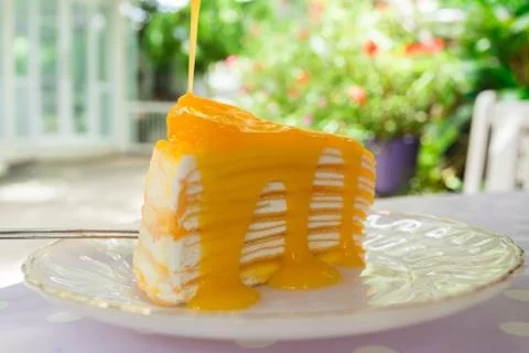Orange cake Stock Photos