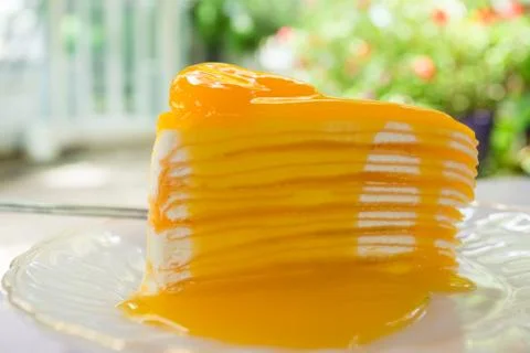 Orange cake Stock Photos