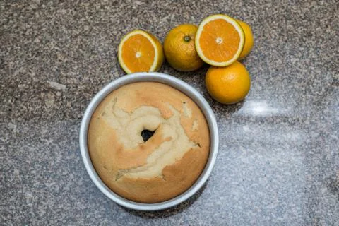 Orange Cake Stock Photos