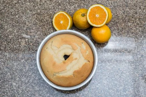 Orange Cake Stock Photos