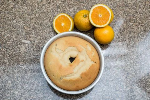 Orange Cake Stock Photos