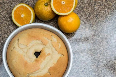 Orange Cake Stock Photos