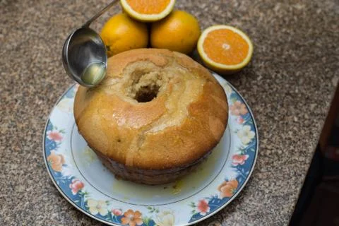 Orange Cake Stock Photos