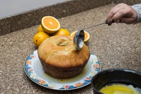 Orange Cake Foto stock