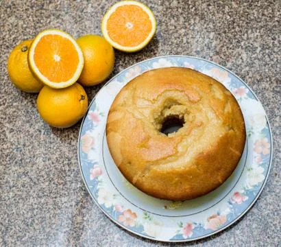 Orange Cake Stock Photos