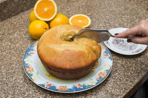 Orange Cake Stock Photos