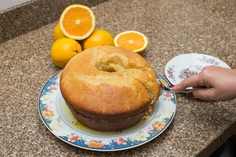 Orange Cake Stock Photos