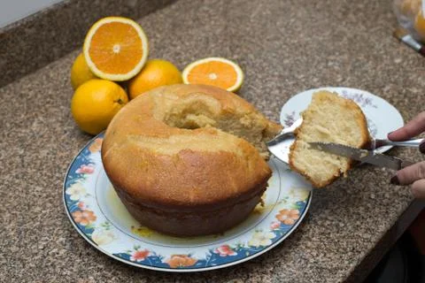 Orange Cake Stock Photos