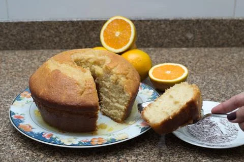 Orange Cake Foto stock