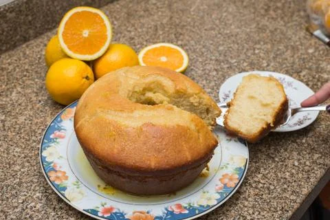 Orange Cake Foto stock