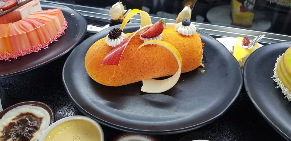 Orange Cake Stock Photos