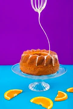 Orange Cake Stock Photos