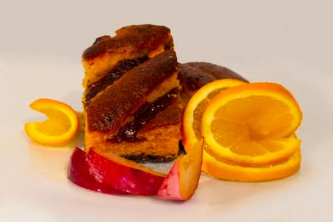 Orange cake Stock Photos