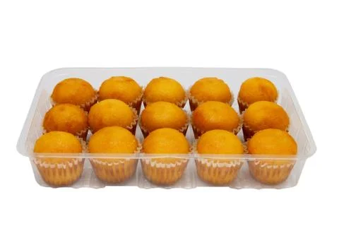 Orange cakes Stock Photos