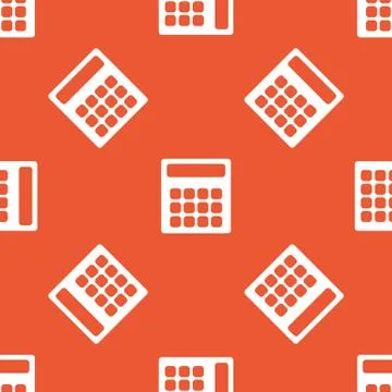 Orange calculator pattern 스톡 일러스트
