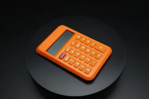 Orange Calculator Stock Photos