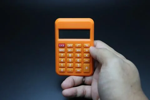 Orange Calculator Stock Photos