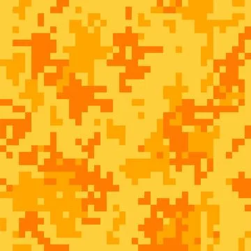 Orange camouflage pattern Stock Illustration