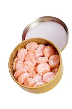 Orange candies Stock Photos