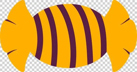 Orange candy halloween elements Stock Illustration