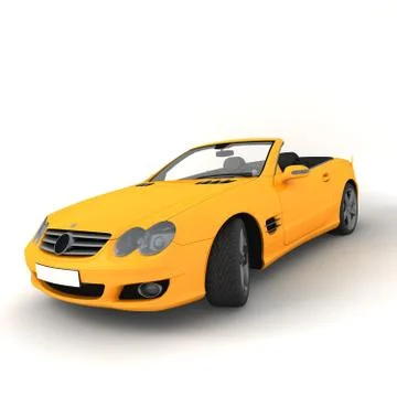 Orange car 2 Stock Illustration