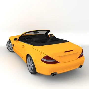 Orange car 3 Stock Illustration