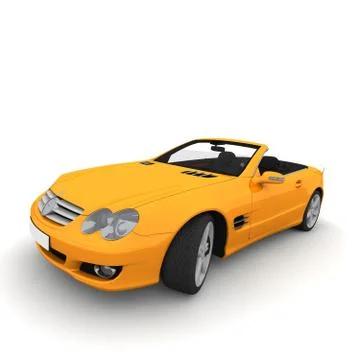 Orange car Stock Illustration