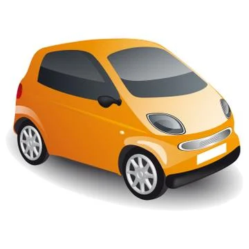 Orange car Stock Illustration