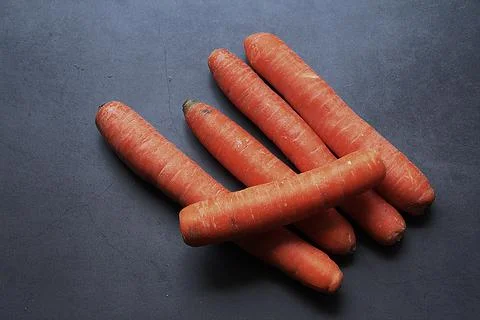 Orange carrots Stock Photos