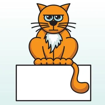 Orange cat Stock Illustration